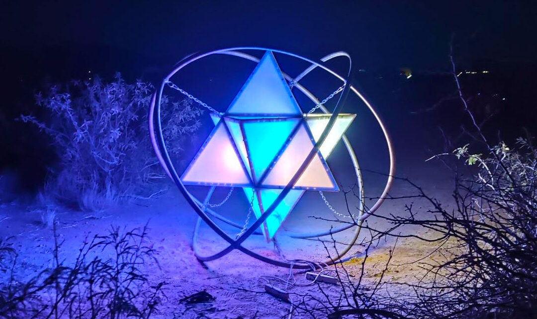 LAUNCH PAD FEATURE: Artist Spencer Edgerton Creates The Merkaba Molecule Sculpture